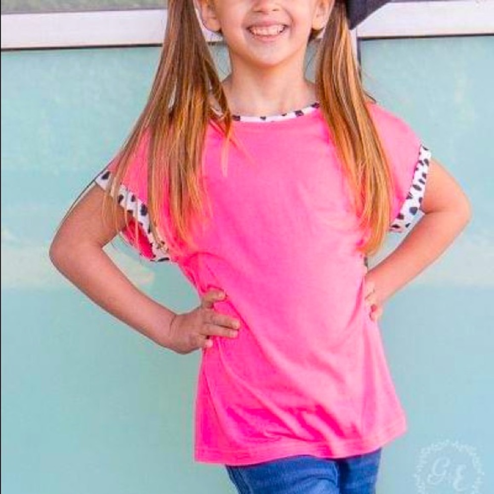 Pink and Dalmatian Top